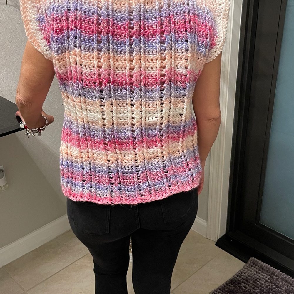 Crocheted sweater